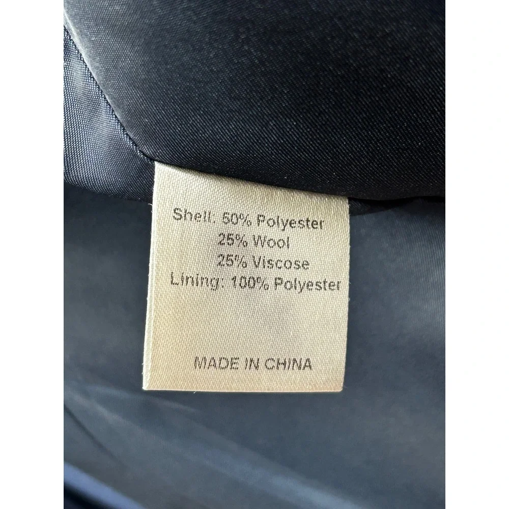 Shades of‎ Grey Micah Cohen Blazer Men's Small Navy Wool Blend Tailored Modern
